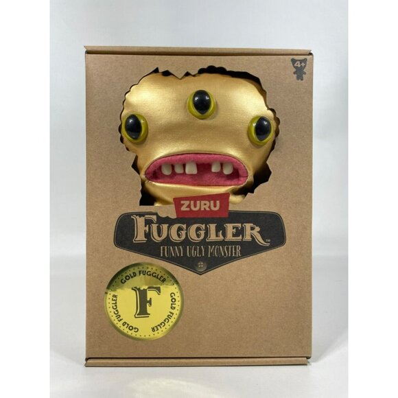 Fuggler Funny Ugly Monster Gold Fuggs REEK-O 9" Plush Gold - Picture 2 of 7